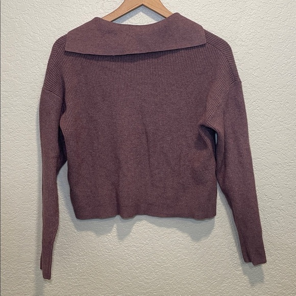 a new day Lavender Collared Cropped Knit Sweater XS - Picture 6 of 6